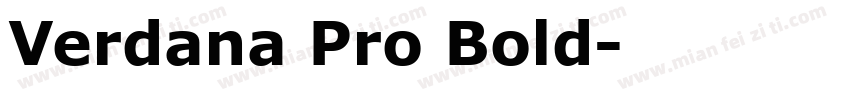 Verdana Pro Bold字体转换
